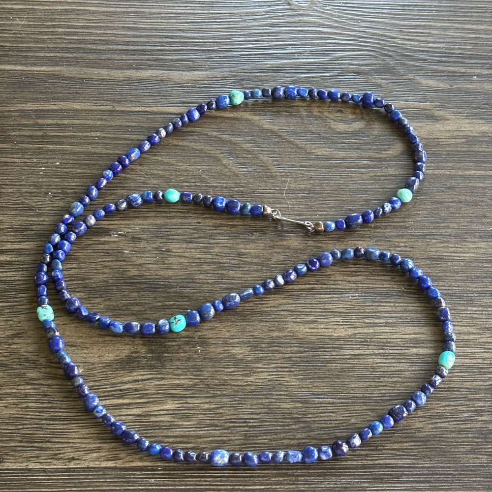 Jay King Mine Finds Lapis Lazuli &  Turquoise Necklace 36”  (P)
